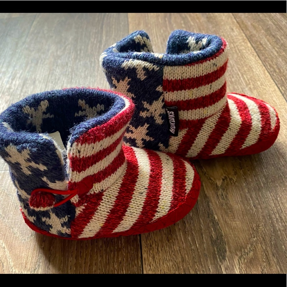 Slippers Muk Luks Toddler American Flag